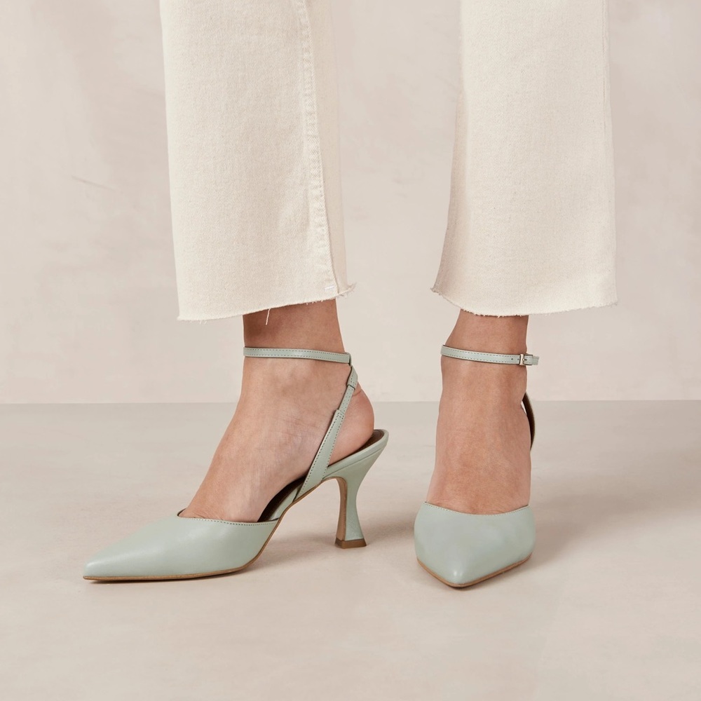 Cinderella Lush Green Leather Pumps